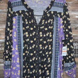 Stylish Button down 3X Top